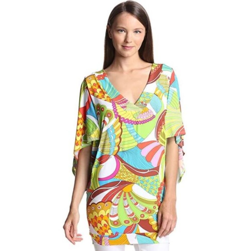 TRINA TURK Santa Cruz Tunic Swim Cover Up Dress